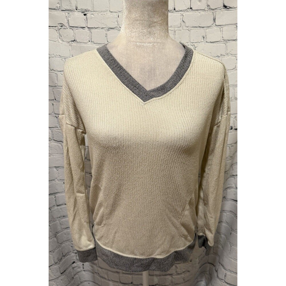 Cuddl Duds Softwear with Stretch Long Sleeve and V-Neck Size XS
